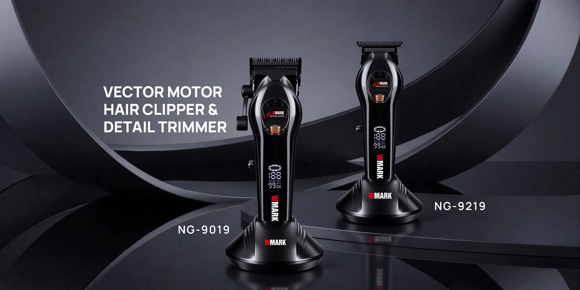 WMARK Vector Motor Hair Clipper NG-9019 & Detail Trimmer NG-9219