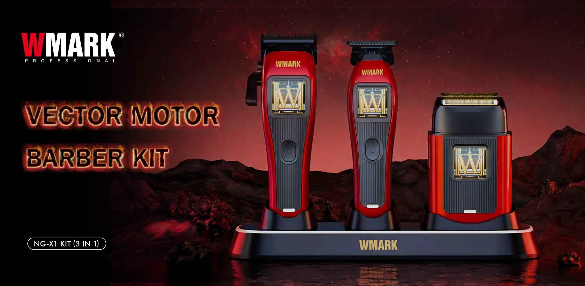 WMARK NG-X1 Kit Vector Motor Barber Kit