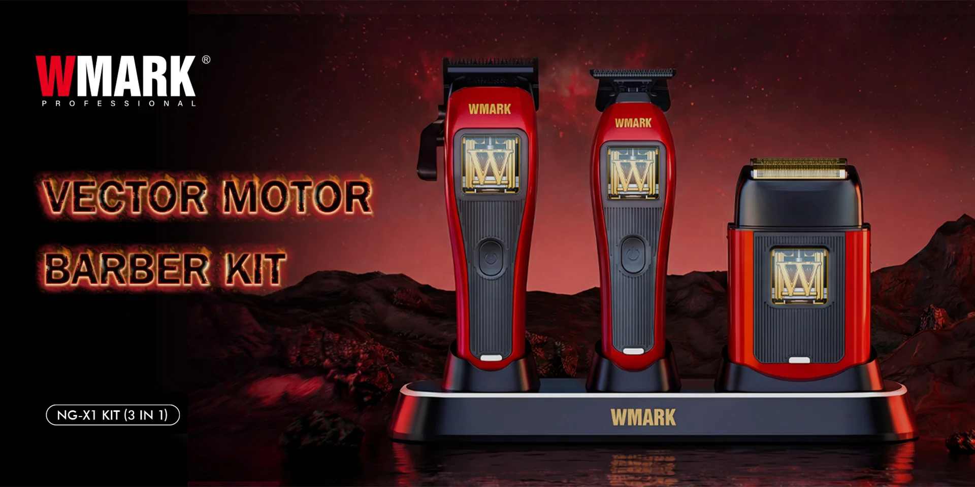 WMARK NG-X1 Kit Vector Motor Barber Kit