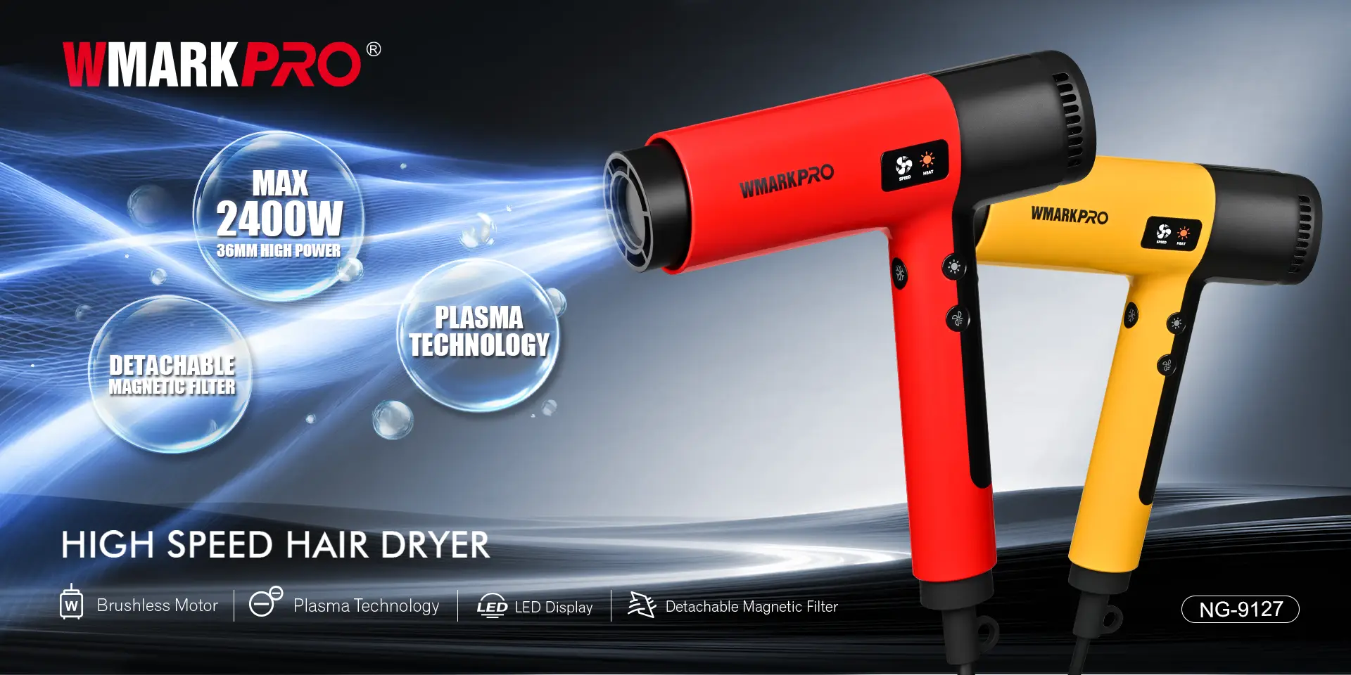 WMARK NG-9127 High Speed Dryer with Plasma Technology